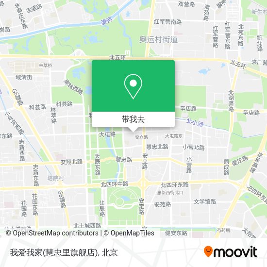 我爱我家(慧忠里旗舰店)地图
