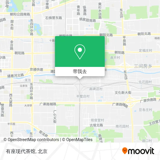有座现代茶馆地图