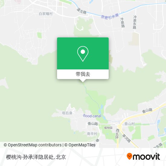 樱桃沟-孙承泽隐居处地图