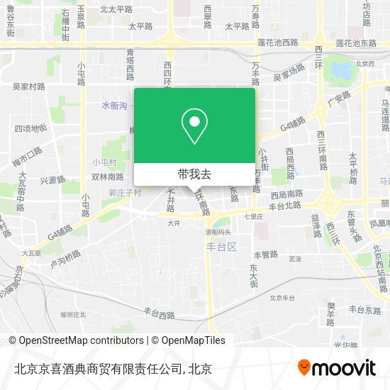 北京京喜酒典商贸有限责任公司地图