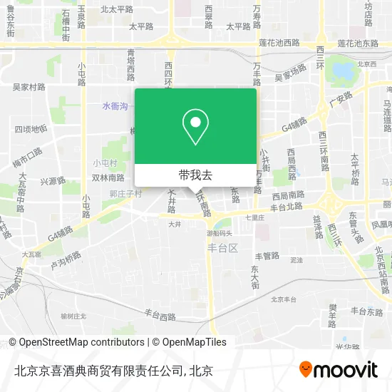 北京京喜酒典商贸有限责任公司地图