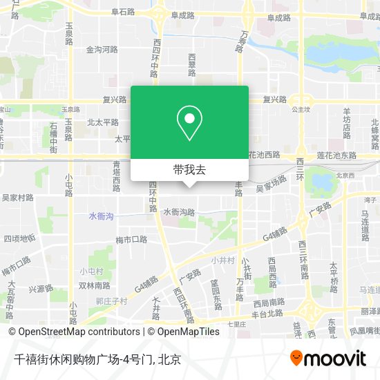 千禧街休闲购物广场-4号门地图