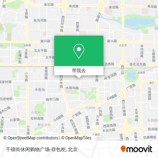 千禧街休闲购物广场-存包柜地图