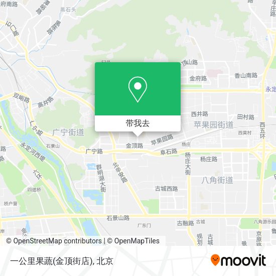 一公里果蔬(金顶街店)地图