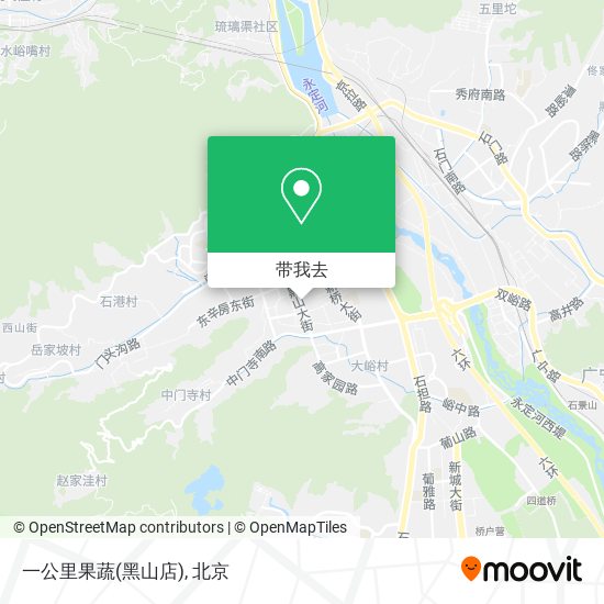 一公里果蔬(黑山店)地图