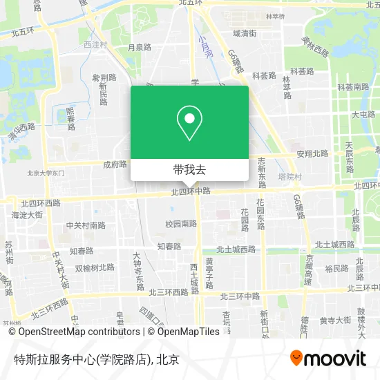 特斯拉服务中心(学院路店)地图