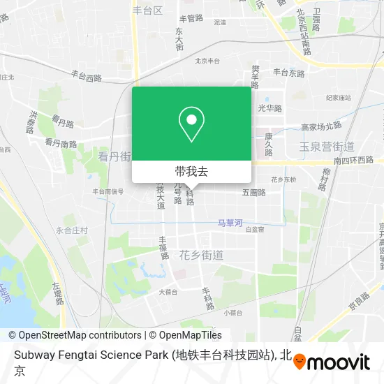 Subway Fengtai Science Park (地铁丰台科技园站)地图