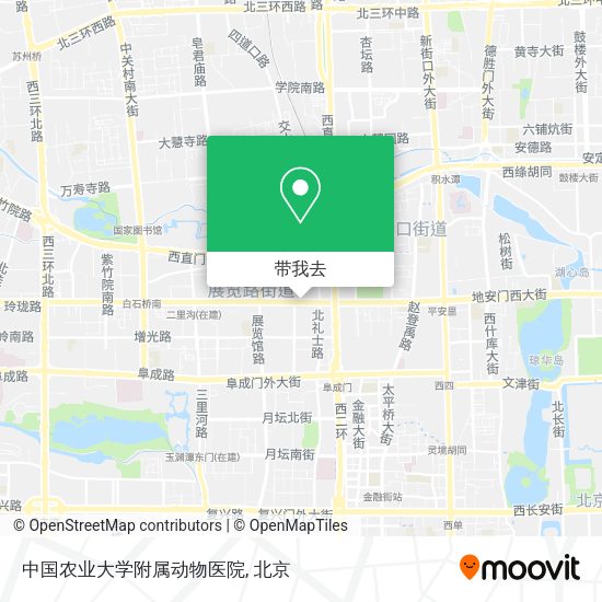 中国农业大学附属动物医院地图