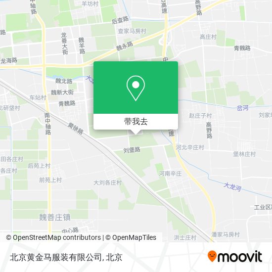 北京黄金马服装有限公司地图