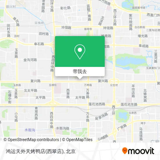 鸿运天外天烤鸭店(西翠店)地图