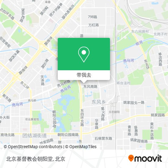 北京基督教会朝阳堂地图