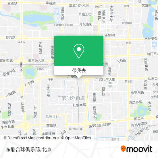 东酷台球俱乐部地图