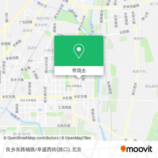 良乡东路辅路/阜盛西街(路口)地图