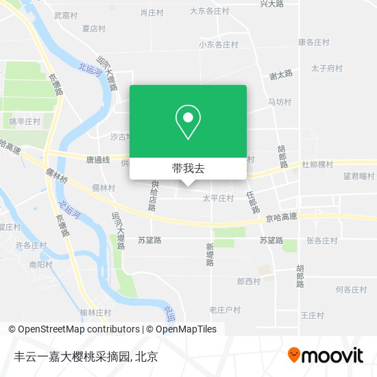 丰云一嘉大樱桃采摘园地图