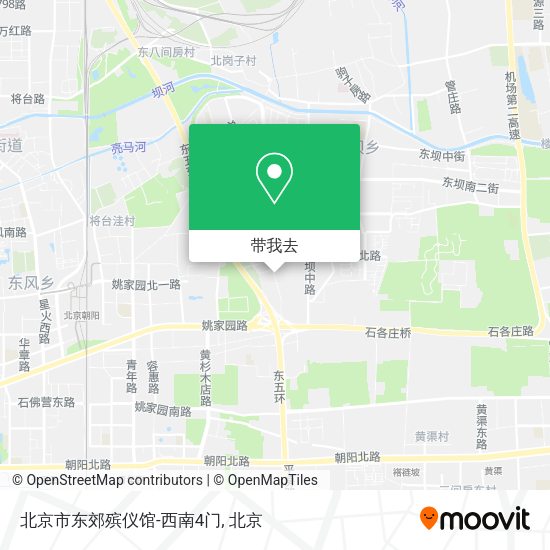 北京市东郊殡仪馆-西南4门地图