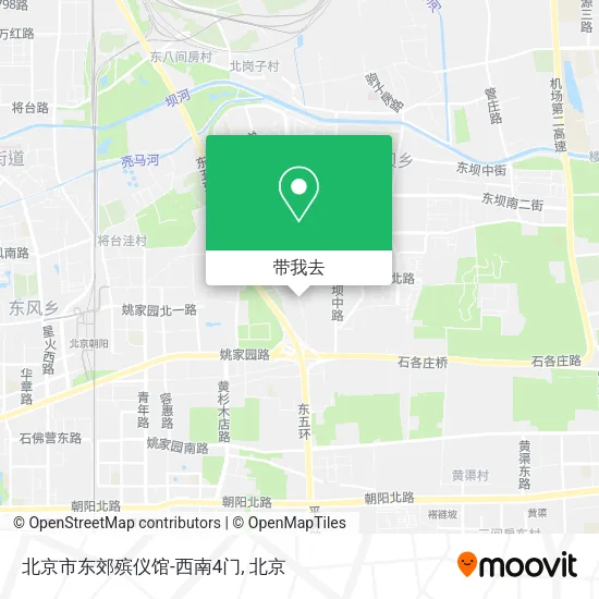 北京市东郊殡仪馆-西南4门地图