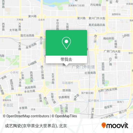 成艺陶瓷(京华茶业大世界店)地图
