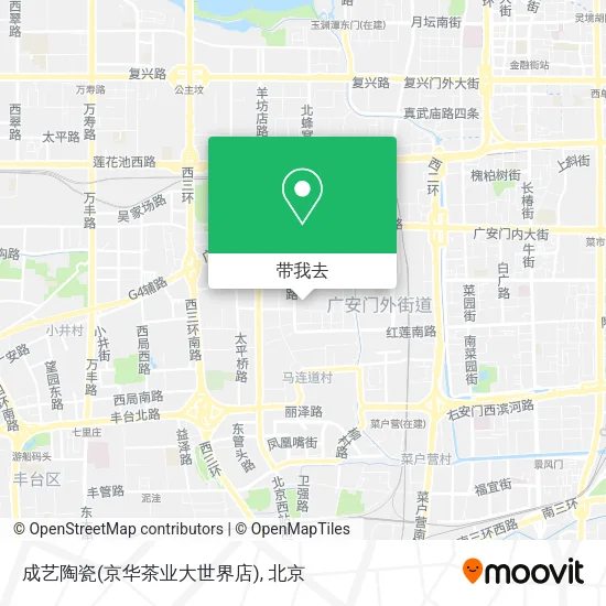 成艺陶瓷(京华茶业大世界店)地图