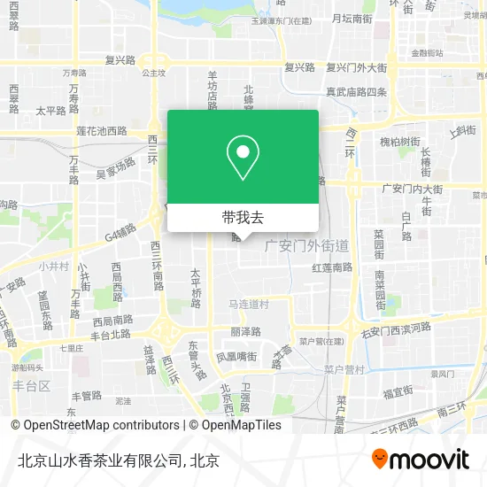 北京山水香茶业有限公司地图