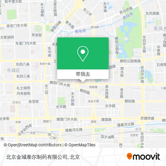 北京金城泰尔制药有限公司地图