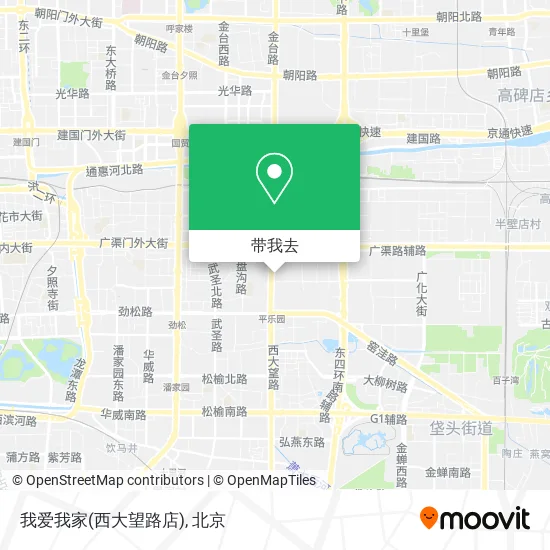 我爱我家(西大望路店)地图