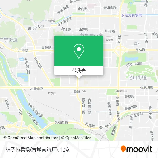 裤子特卖场(古城南路店)地图