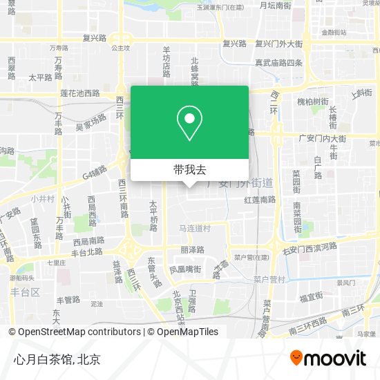 心月白茶馆地图