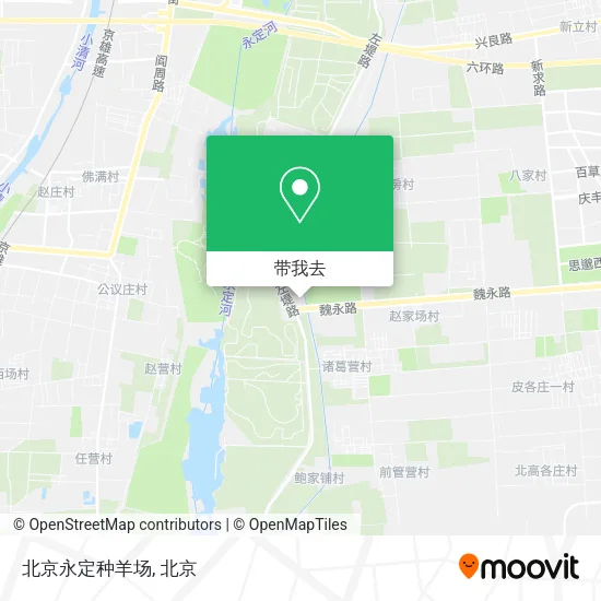 北京永定种羊场地图