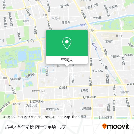 清华大学伟清楼-内部停车场地图