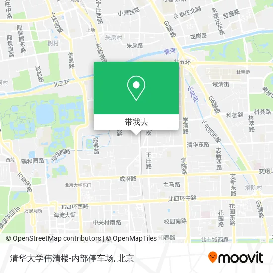 清华大学伟清楼-内部停车场地图