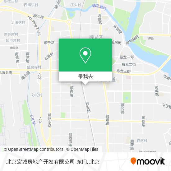 北京宏城房地产开发有限公司-东门地图