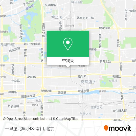 十里堡北里小区-南门地图