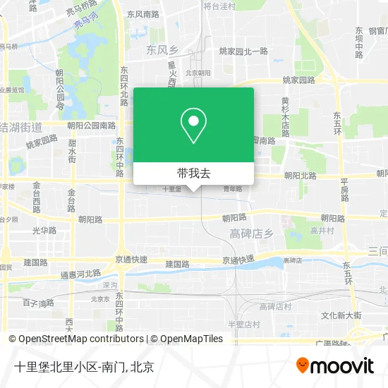 十里堡北里小区-南门地图