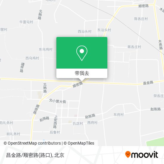 昌金路/顺密路(路口)地图