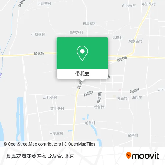 鑫鑫花圈花圈寿衣骨灰盒地图
