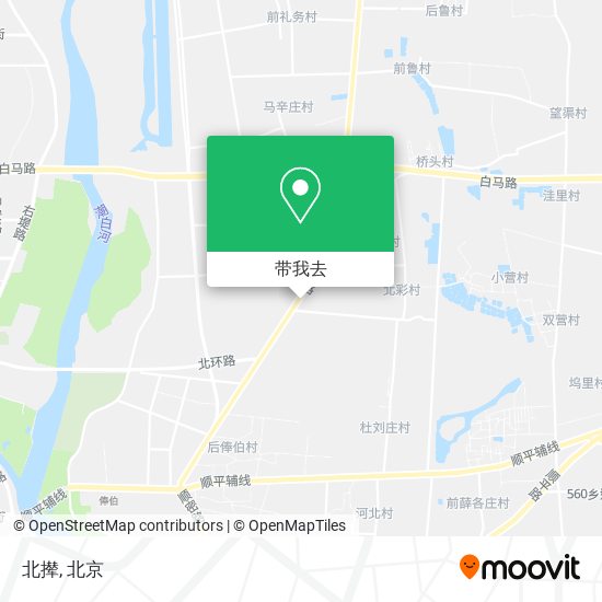 北撵地图