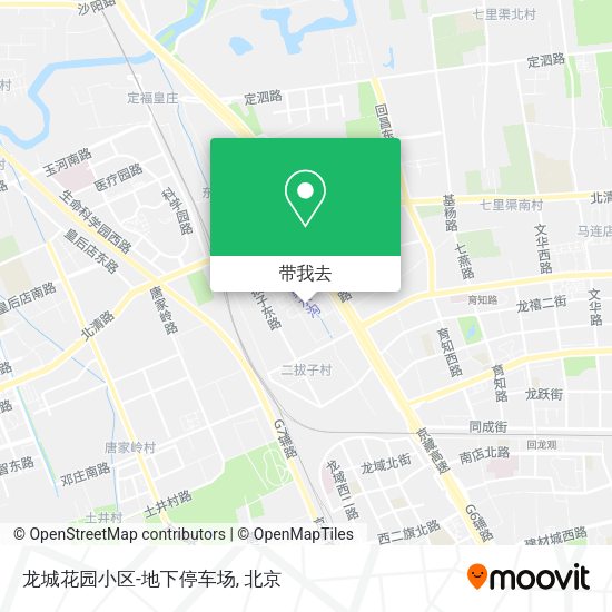 龙城花园小区-地下停车场地图