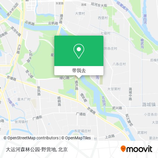 大运河森林公园-野营地地图