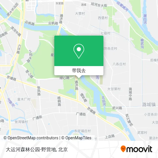 大运河森林公园-野营地地图