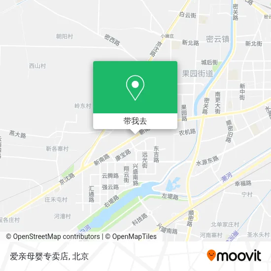 爱亲母婴专卖店地图