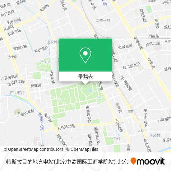 特斯拉目的地充电站(北京中欧国际工商学院站)地图