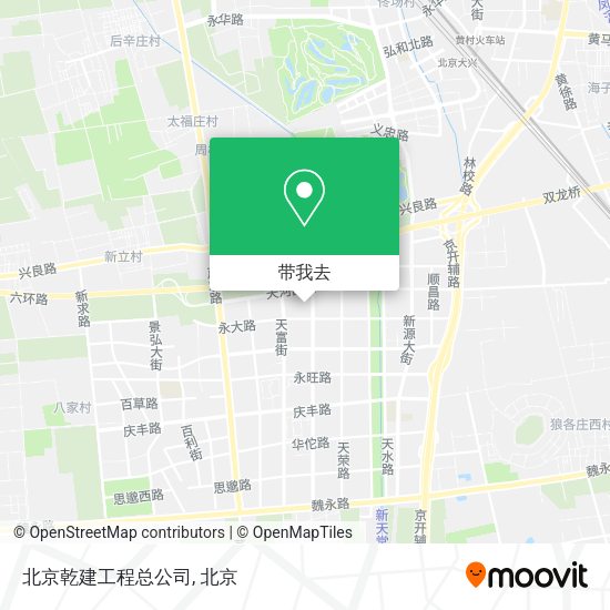 北京乾建工程总公司地图