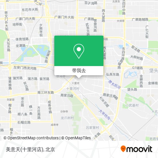 美意天(十里河店)地图