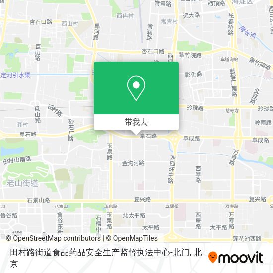 田村路街道食品药品安全生产监督执法中心-北门地图