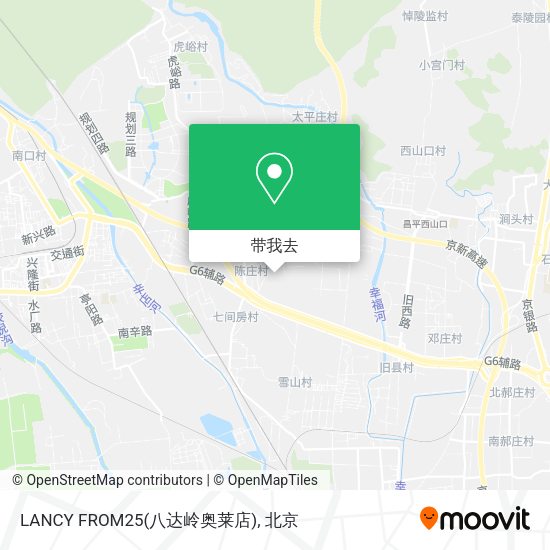 LANCY FROM25(八达岭奥莱店)地图
