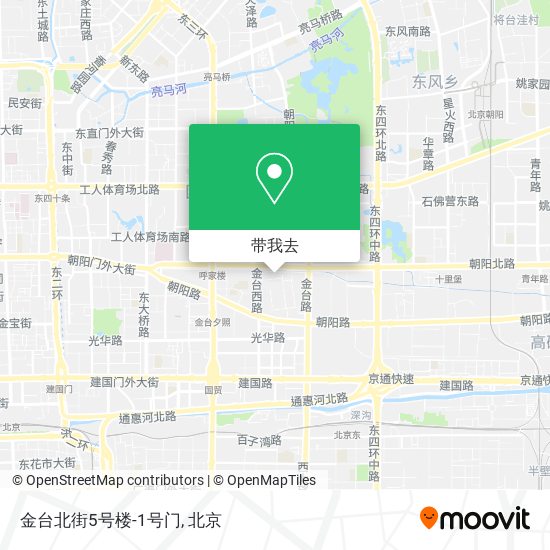 金台北街5号楼-1号门地图