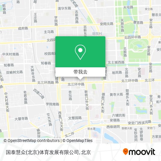国泰慧众(北京)体育发展有限公司地图