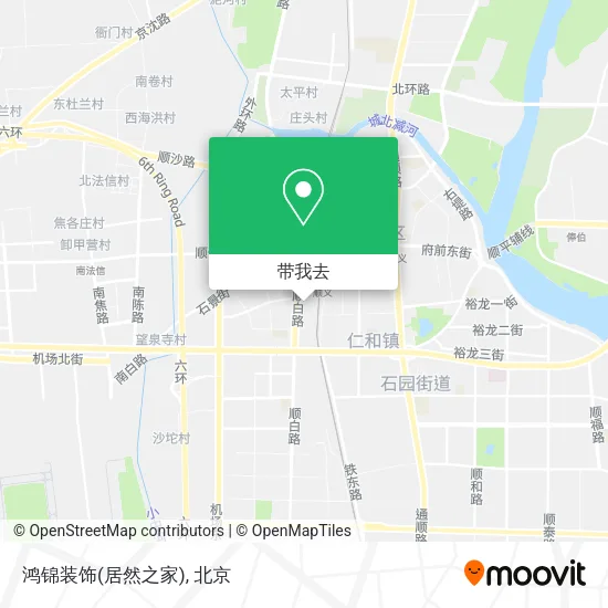 鸿锦装饰(居然之家)地图
