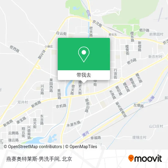 燕赛奥特莱斯-男洗手间地图