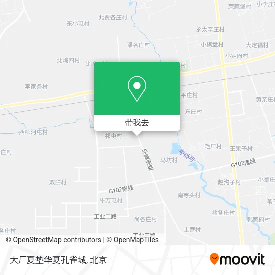 大厂夏垫华夏孔雀城地图